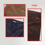 Bobson Japanese Men's Basic Non-Denim Chino Pants 199959-U (Choco Brown)