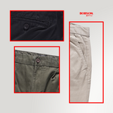 Bobson Japanese Men's Basic Non-Denim Chino Pants 207276 (Light Gray)