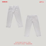 Bobson Japanese Men's Basic Non-Denim Chino Pants 207276 (Light Gray)