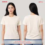 Bobson Japanese Ladies Basic Tees Regular Fit 181563 (Bleach Sand)