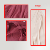 Bobson Japanese Ladies Basic Woven Shirt Relaxed Fit 186922 (Beige)