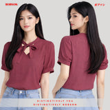 Bobson Japanese Ladies Basic Woven Shirt Relaxed Fit 186922 (Old Rose)