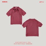 Bobson Japanese Ladies Basic Woven Shirt Relaxed Fit 186922 (Old Rose)