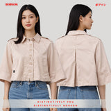 Bobson Japanese Ladies Basic Jacket Loose Fit 204801 (Cream)
