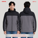 Bobson Japanese Men's Basic Jacket Loose Fit 208117 (Black Gray)