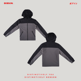 Bobson Japanese Men's Basic Jacket Loose Fit 208117 (Black Gray)