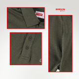Bobson Japanese Men's Basic Collared Shirt Slim Fit 190626 (Fatigue)
