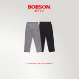 Bobson Japanese Men's Basic Denim Pants Straight Fitting Mid Waist 203428 (Black)