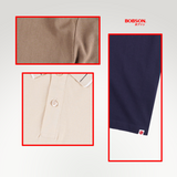 Bobson Japanese Men's Basic Collared Shirt Regular Fit 207813 (Beige)