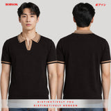 Bobson Japanese Men's Basic Collared Shirt Regular Fit 211525 (Black)