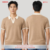 Bobson Japanese Men's Basic Collared Shirt Regular Fit 211525 (Light Brown)