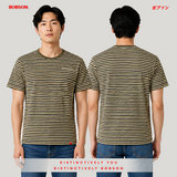 Bobson Japanese Men's Basic Tees Comfort Fit 187453 (Fatigue Black)