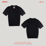 Bobson Japanese Men's Basic Collared Shirt Regular Fit 211512 (Black)