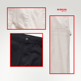 Bobson Japanese Men's Basic Denim Pants Carpent Fitting Mid Waist 210924 (Black)