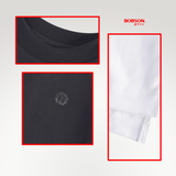 Bobson Japanese Ladies Basic Tees Loose Fit 187610 (Black)