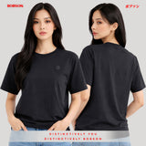 Bobson Japanese Ladies Basic Tees Loose Fit 187610 (Black)