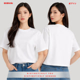 Bobson Japanese Ladies Basic Tees Loose Fit 187610 (White)