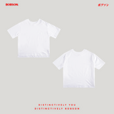 Bobson Japanese Ladies Basic Tees Loose Fit 187610 (White)