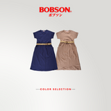 Bobson Japanese Ladies Basic Dress Regular Fit 169885 (Choco Brown)