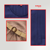 Bobson Japanese Ladies Basic Dress Regular Fit 169885 (Navy)