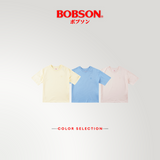 Bobson Japanese Ladies Basic Tees Loose Fit 187619 (Light Blue)