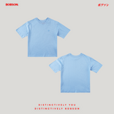 Bobson Japanese Ladies Basic Tees Loose Fit 187619 (Light Blue)