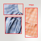 Bobson Japanese Ladies Basic Woven Shirt Boxy Fit 179124 (Coral)