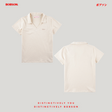 Bobson Japanese Ladies Basic Collared Shirt Regular Fit 191471 (Bleach Sand)