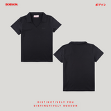 Bobson Japanese Ladies Basic Collared Shirt Regular Fit 191471 (Black)