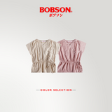 Bobson Japanese Ladies Basic Woven Shirt Boxy Fit 163924 (Old Rose)