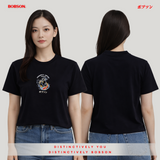 Bobson Japanese Ladies Basic Tees Relaxed Fit 188797 (Black)
