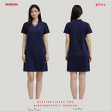Bobson Japanese Ladies Basic Dress Regular Fit 190607 (Navy)