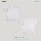 Bobson Japanese Ladies Basic Woven Shirt Boxy Fit 185984 (Light Gray)