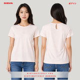 Bobson Japanese Ladies Basic Tees Boxy Fit 188414 (Coral)