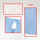 Bobson Japanese Ladies Basic Tees Boxy Fit 188414 (Light Blue)