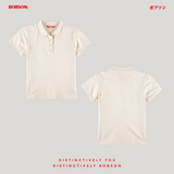 Bobson Japanese Ladies Basic Collared Shirt Regular Fit 185660 (Bleach Sand)