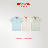 Bobson Japanese Ladies Basic Collared Shirt Regular Fit 185660 (Light Green)
