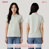 Bobson Japanese Ladies Basic Collared Shirt Regular Fit 185660 (Light Green)