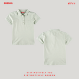 Bobson Japanese Ladies Basic Collared Shirt Regular Fit 185660 (Light Green)