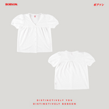 Bobson Japanese Ladies Basic Tees Boxy Fit 188397 (White)