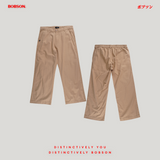 Bobson Japanese Ladies Basic Non-Denim Trouser Pants 200974 (Beige)