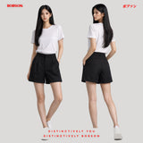 Bobson Japanese Ladies Basic Non-Denim Smart Short 202629 (Black)