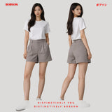 Bobson Japanese Ladies Basic Non-Denim Smart Short 202629 (Taupe)