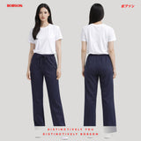 Bobson Japanese Ladies Basic Non-Denim Trouser Pants 200961 (Navy)