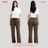 Bobson Japanese Ladies Basic Non-Denim Trouser Pants 200961 (Olive)
