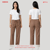 Bobson Japanese Ladies Basic Non-Denim Colored Pants 196823 (Rust)