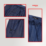 Bobson Japanese Ladies Basic Non-Denim Drawstring Pants 202620 (Dark Wash)