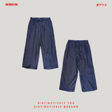 Bobson Japanese Ladies Basic Non-Denim Drawstring Pants 202620 (Dark Wash)
