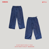 Bobson Japanese Ladies Basic Non-Denim Drawstring Pants 202620 (Medium Wash)