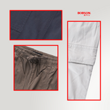 Bobson Japanese Ladies Basic Non-Denim Cargo Pants 202648 (Dark Gray)